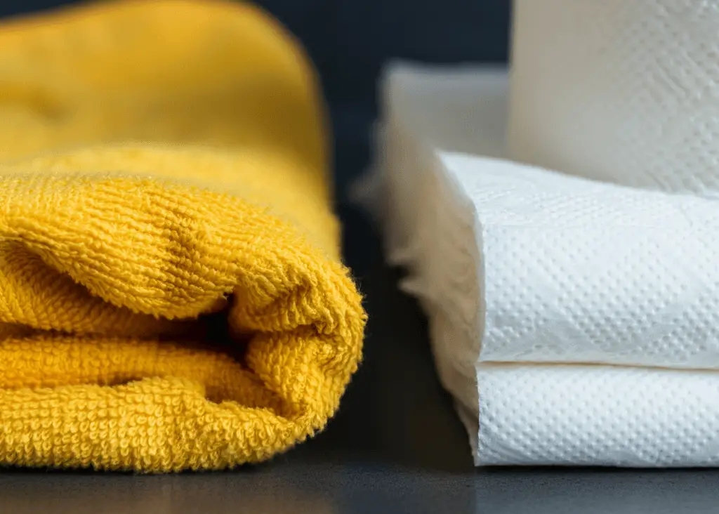 Sanitation towel vs Clothe towel