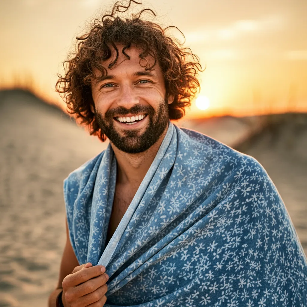 towel on beach