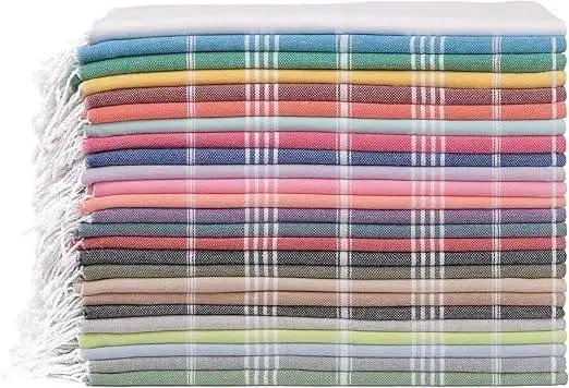 Gold CASE Turkish Beach Towel Set of 6 100 Cotton Beach Towels