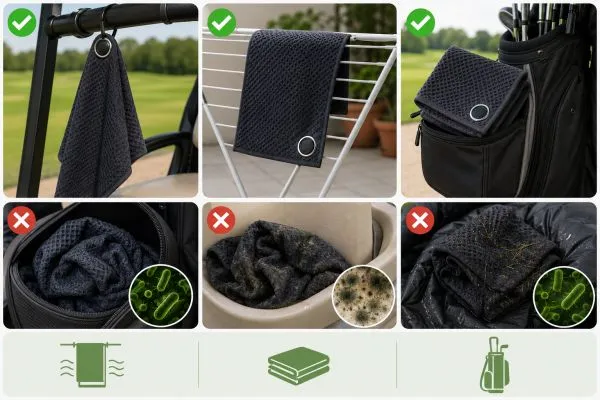 how to wash magnetic golf towel