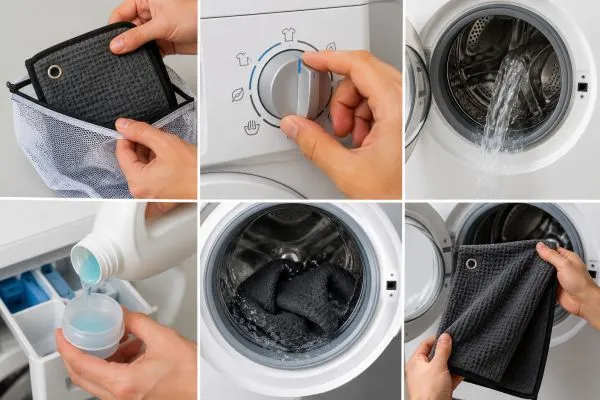 how to wash magnetic golf towel