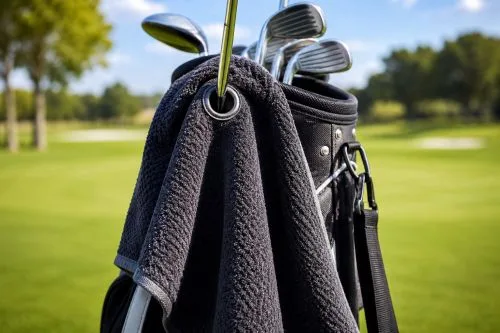 middel hole of golf towel