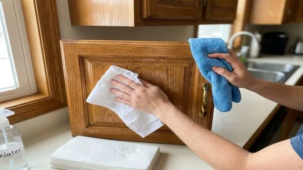 Remove and dry cabinets